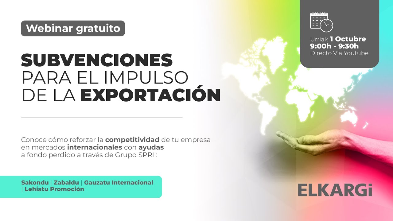 Webinar | Subvenciones para el impulso a la exportación