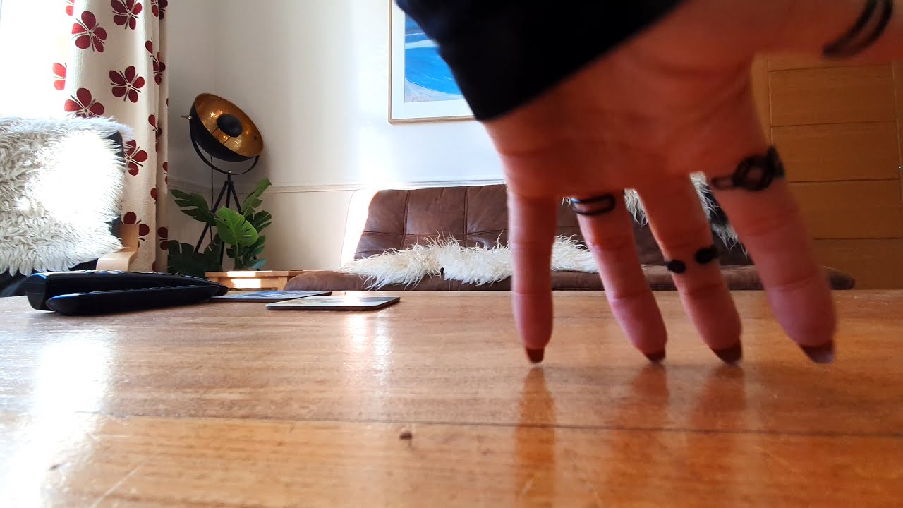 ASMR Living Room Tour Tapping and Scratching