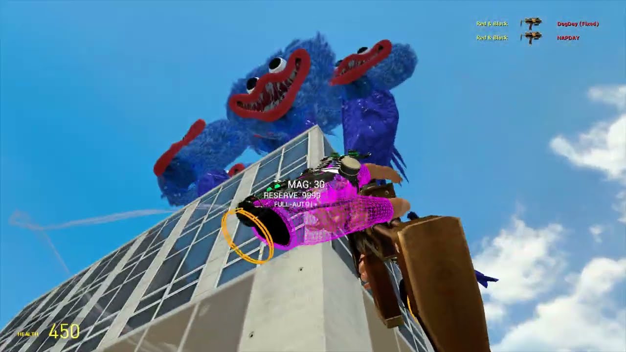 HUGGY WUGGY MULTI-HEADED MONSTER FROM POPPY PLAYTIME 2,3 HUNT FOR HUMANS IN THE WILD CITY | GMOD