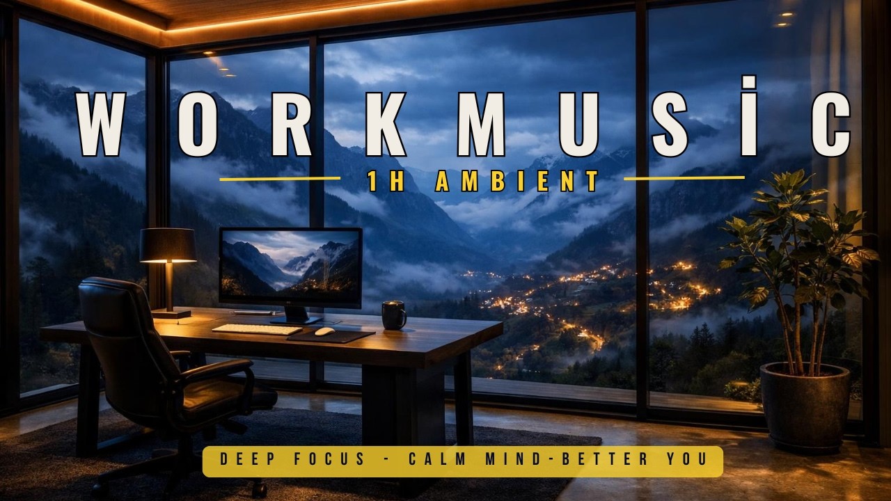 Deep Focus Music for Work 💻 | Calm Electronic Ambient for Productivity (1 Hour)