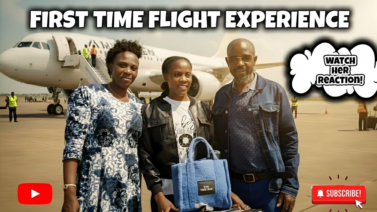 Promise Fulfilled! My Sister's First Flight Experience.Must Watch!-Dem Wa Facebook 