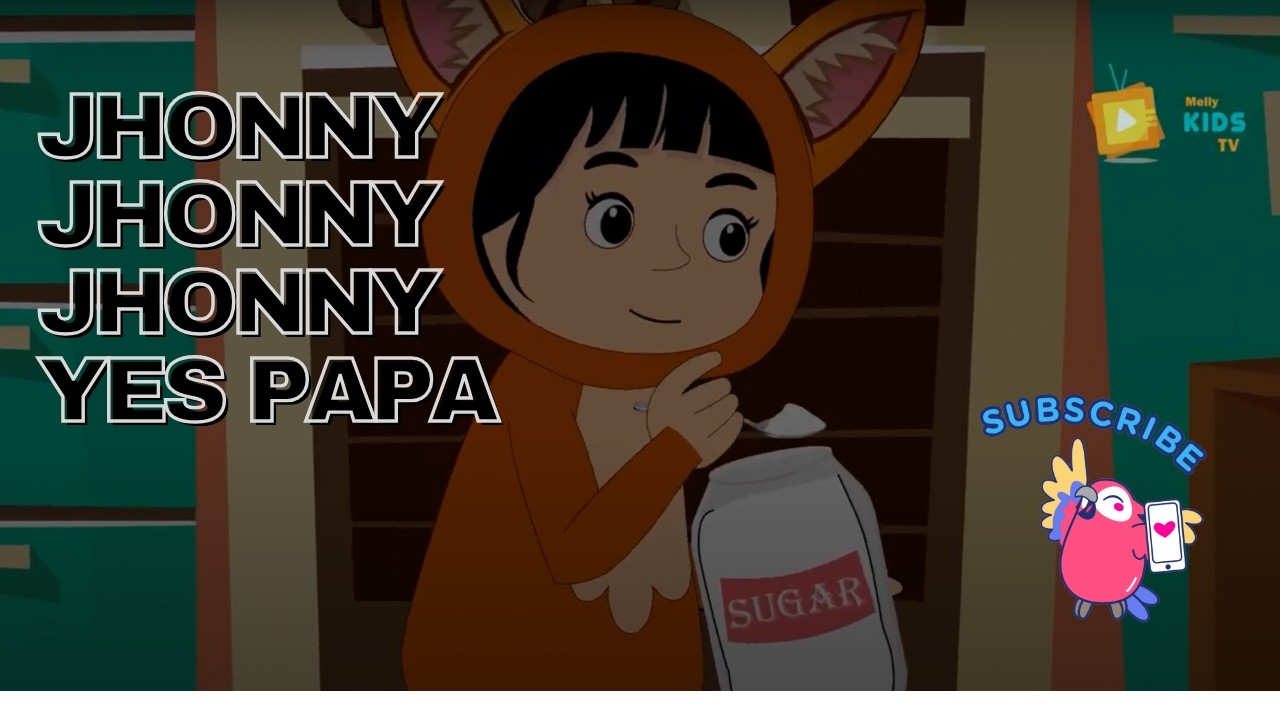Jhonny Jhonny Jhonny Yes Papa | ‪@mellykidstv Nursery Rhymes | #mellykidstv #englishrhymes #rhymes