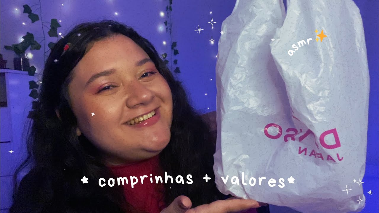 ASMR | COMPRINHAS do mês 🛍️✨ (tapping e voz suave)