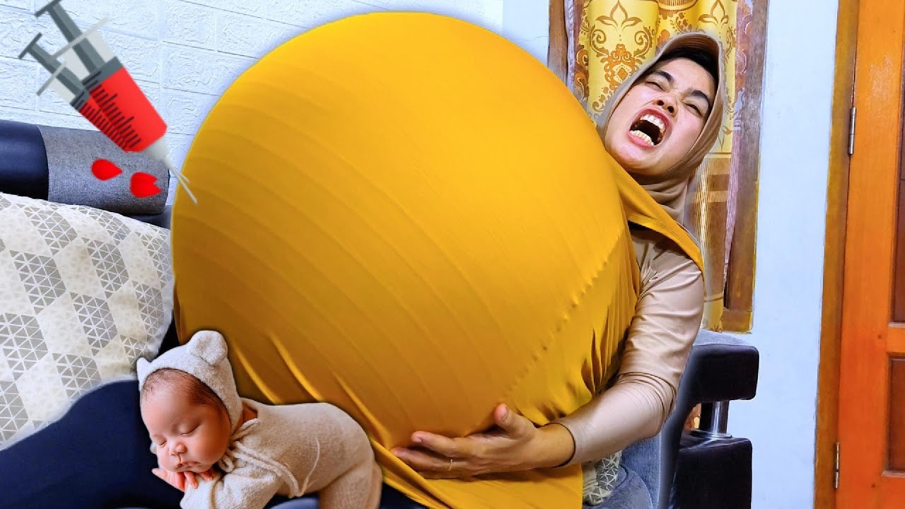 KEREN..!!!  GAS AJAIB BISA BIKIN PINTU TERBUKA..TIUP BALON JUMBO DI DALAM BAJU..MAMA MULES KONTRAKSI
