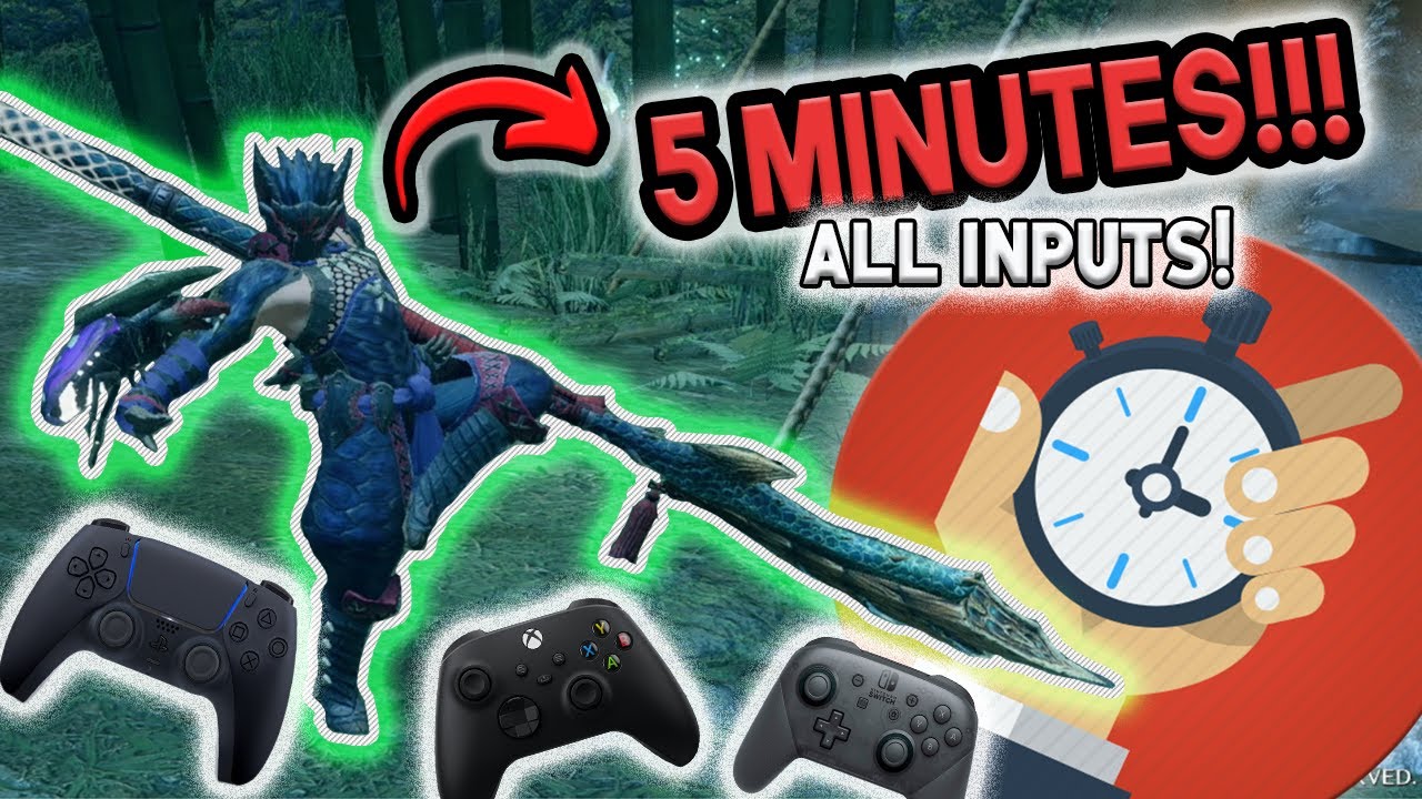 5-минутное руководство по глефе насекомых | ВСЕ ВХОДНЫЕ ДАННЫЕ | Monster Hunter Rise | Серия руко...