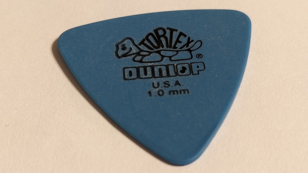 Jim Dunlop Tortex&reg; Triangle 1.0MM Blue guitar pick review - more triangle pick fun!
