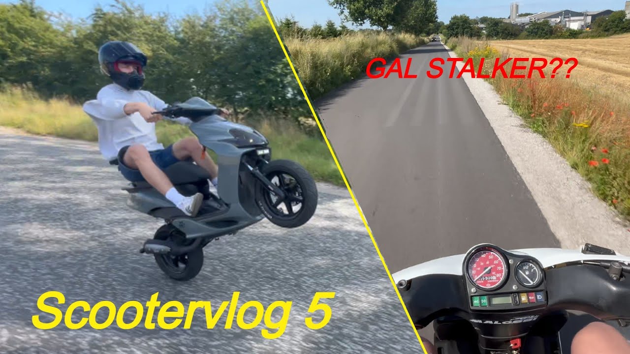 Scootervlog 5 - Night ride på Jog r & Gal stalker?