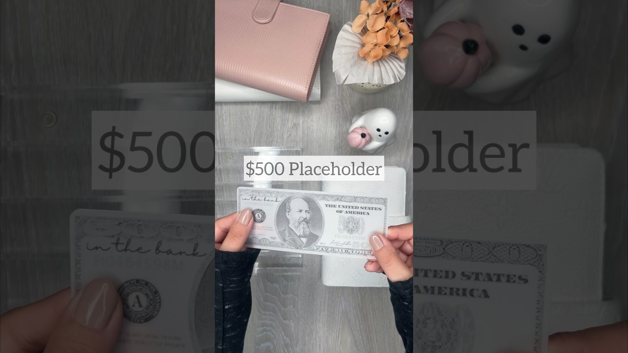 Using A Placeholder in My Cash Envelopes #cashenvelopes #cashenvelopesystem #cashstuffing