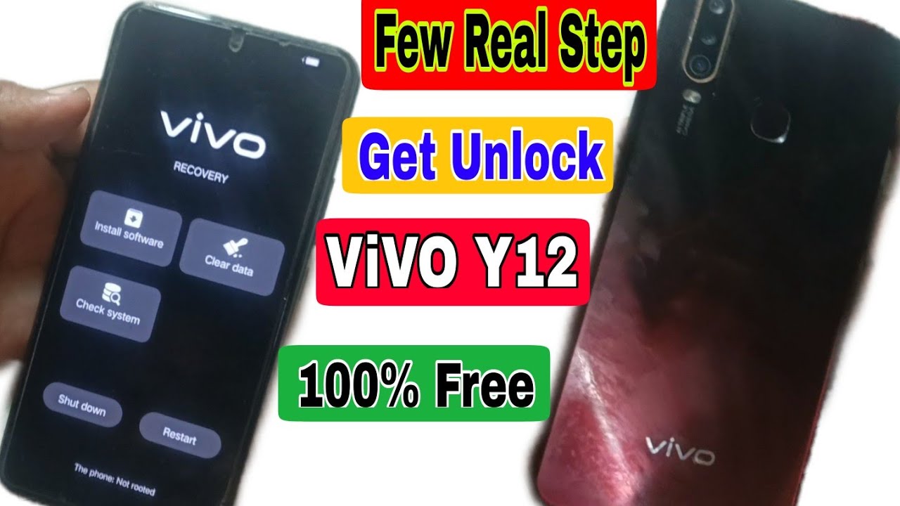 Vivo Y12 Hard reset, Vivo Y12 pattern ,pin unlock 100% Ok | Vivo Y12 Ka Lock Kaise Tode | Latest2023
