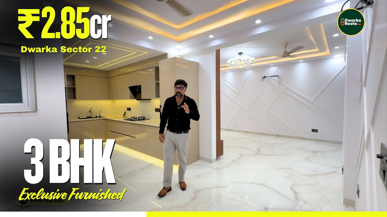 3 BHK ✅ Opposite Taj Hotel Sector 22, Dwarka Newly Furnished Ready To Moved Flat For Sale
