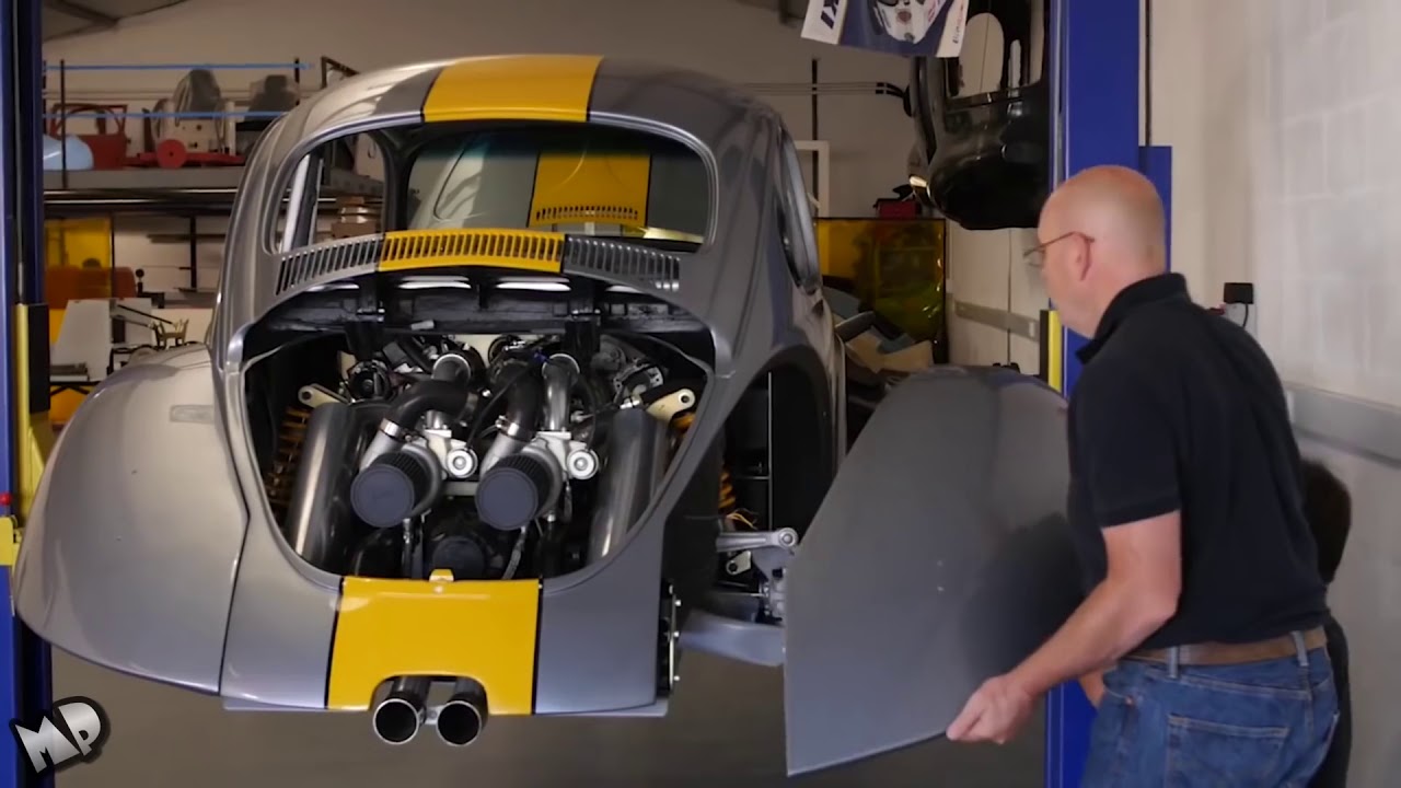 Volkswagen VW Beetle Bug V8 Biturbo Built Vocho Fusca Kafer Overhaulin Full HD