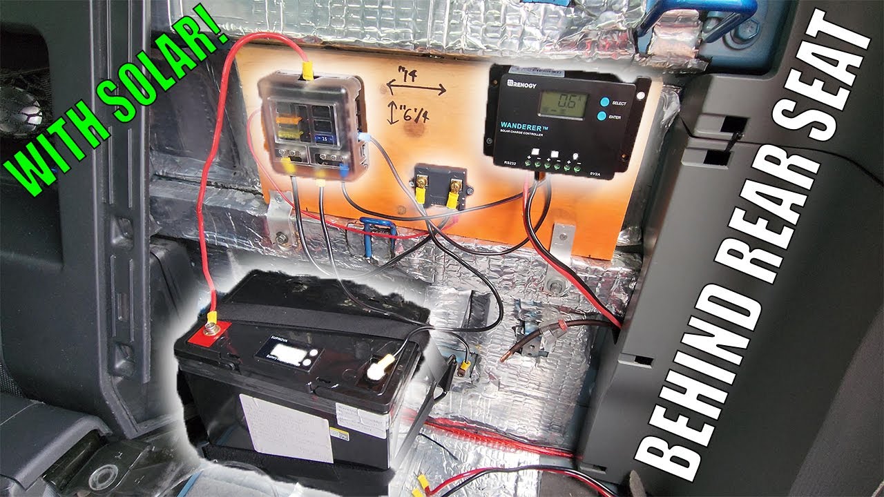 Hidden Battery for a Fridge Install - Tacoma Overland Build on a Budget