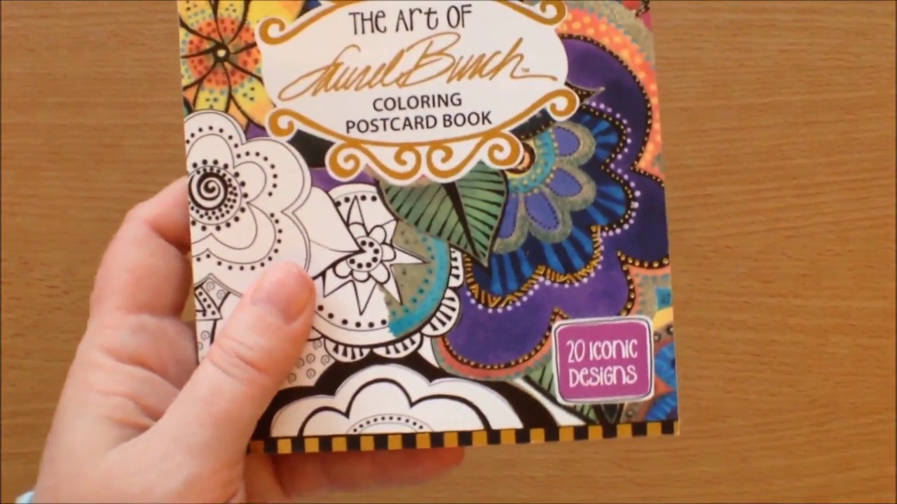 The Art Of Laurel Burch Coloring Postcard Book Flip through