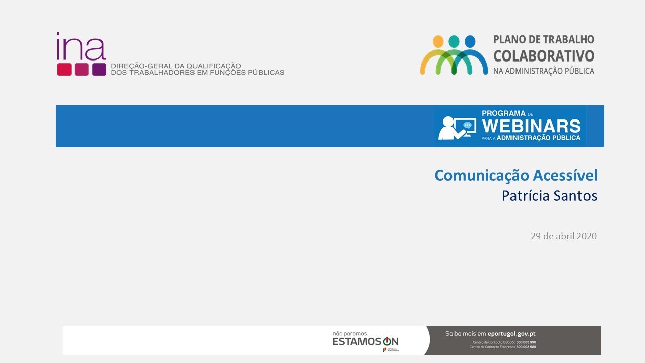 Webinar - Comunicação Acessível (Gravação)