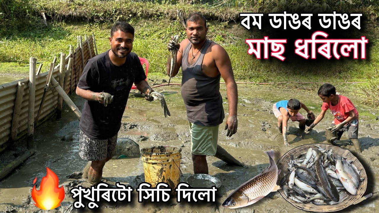 মাছ ধৰি ধৰি ভাগৰ লাগি গল আজি 😲🤪 মাছেই মাছ পালো ॥ fishing Vlogs 