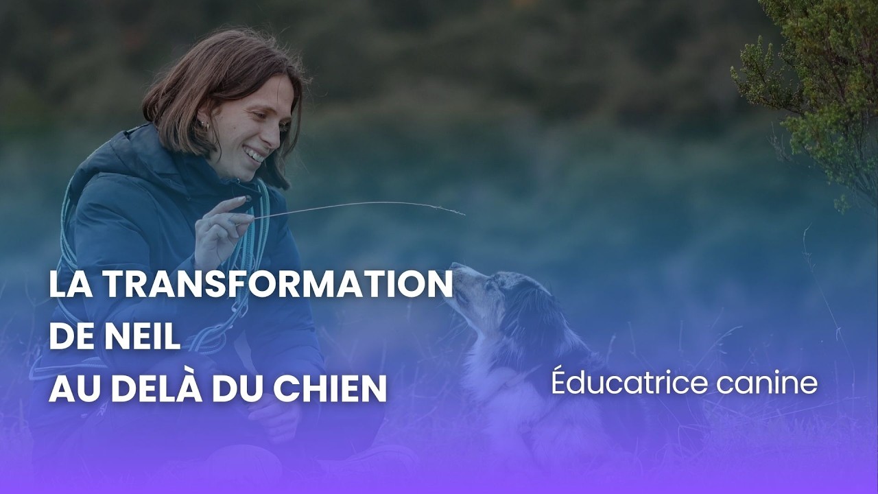 Neil, éducatrice canine. Elle est passée de 5 RDV/mois à 6/semaines