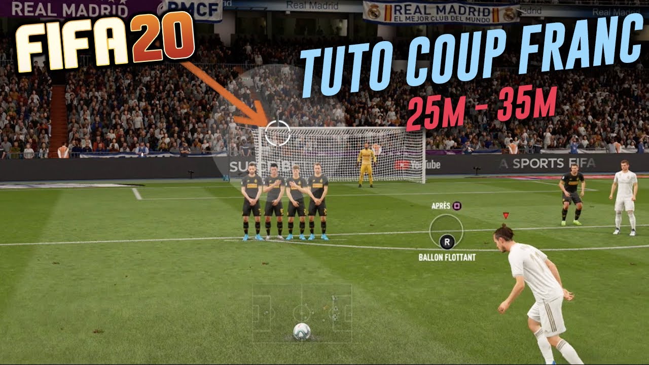 TUTO FIFA 20 - COUP FRANC LOINTAIN 25 - 35m