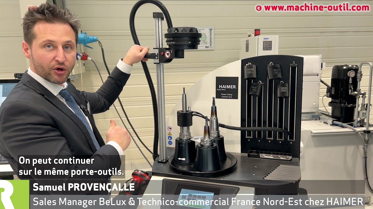 Machine de frettage à plateau rotatif et système de refroidissement Haimer Power Clamp Comfort i4.0