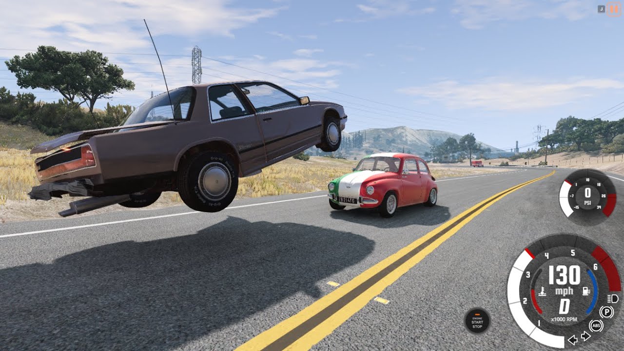 Slow motion crashes in BeamNG Drive