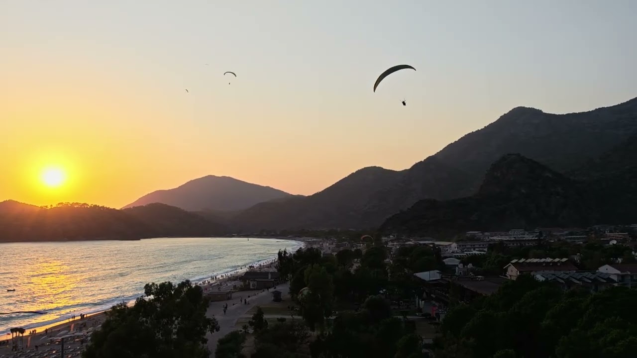 Закат солнца в Олюденизе 2025 #travel #russian #shortvideo #turkish #sia #shortsclip #oludeniz 