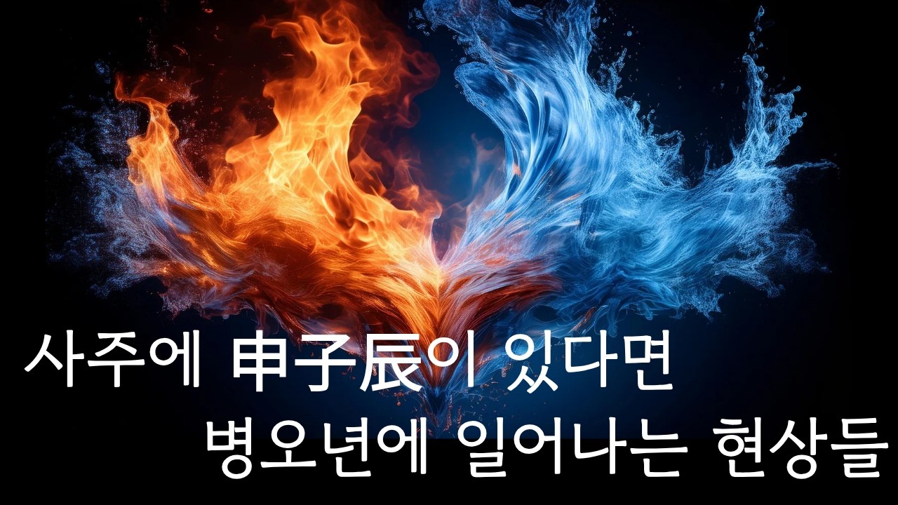 신자진(申子辰)이 있는 사주, 자오충은 이미 시작되었다?