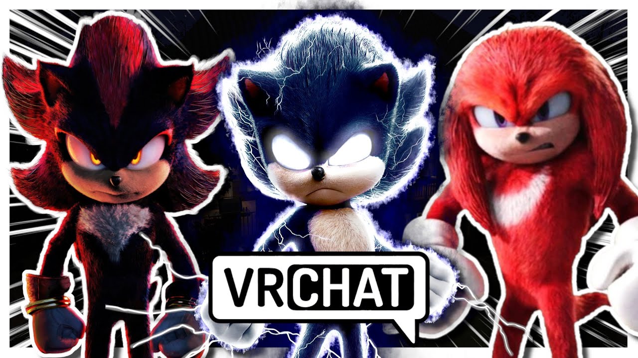 Movie Shadow Meets Dark Movie Sonic In VR CHAT!