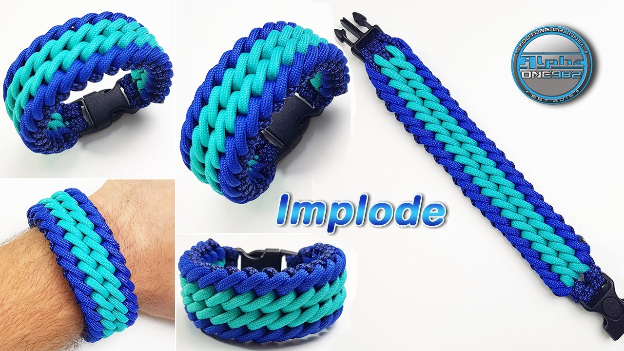 How to make Paracord Bracelet Implode World of Paracord Tutorial DIY