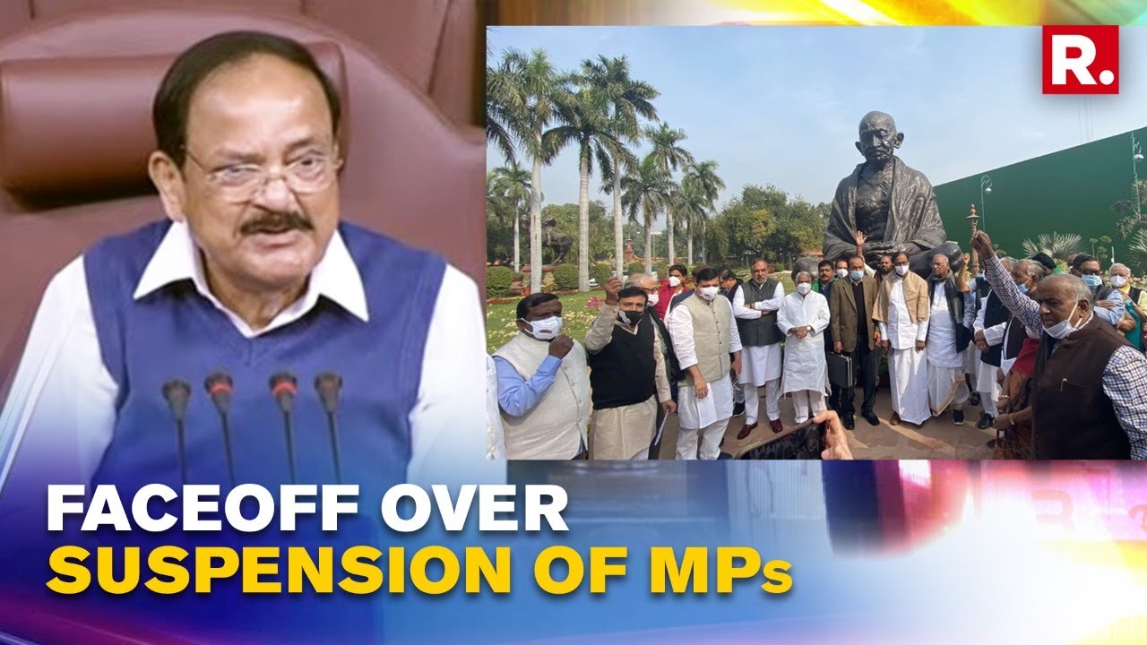 Parliament Ruckus: Plea To Revoke Suspension Of 12 MPs Rejected In Rajya Sabha; Opposition Protests
