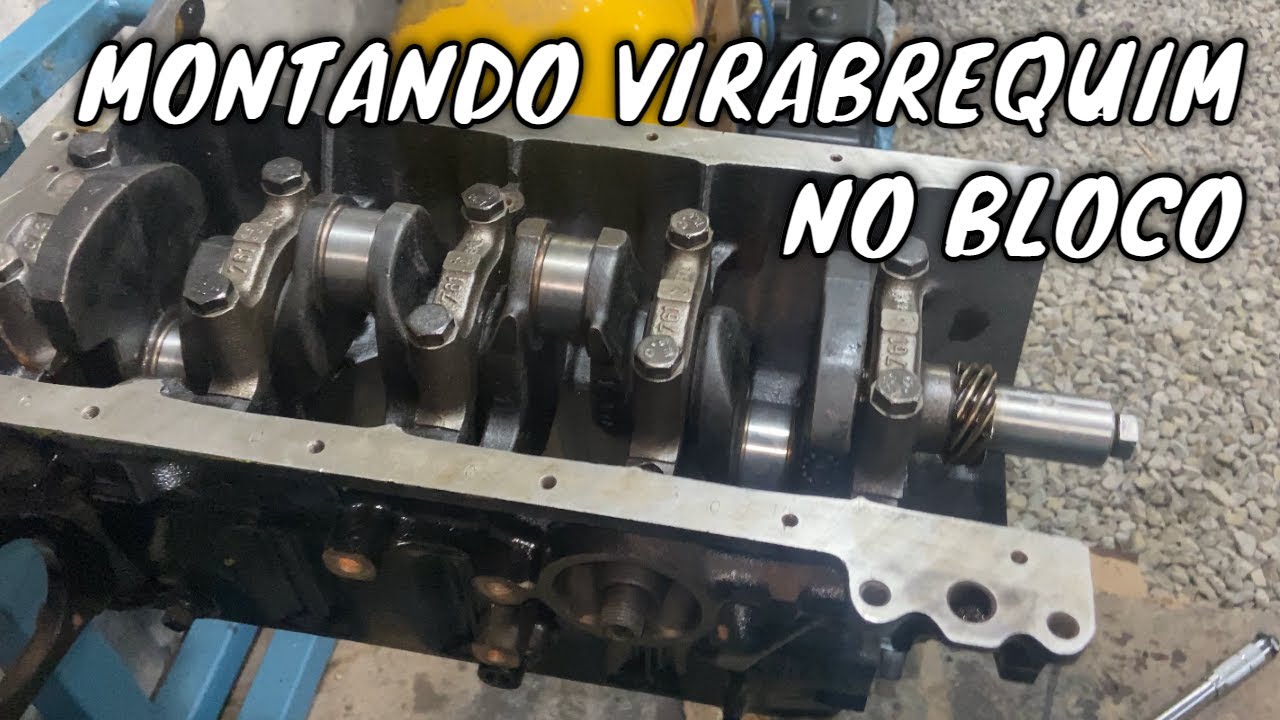 TURBO Ep.08 - MONTANDO VIRABREQUIM NO BLOCO DO CHEVETTE OHC TURBO