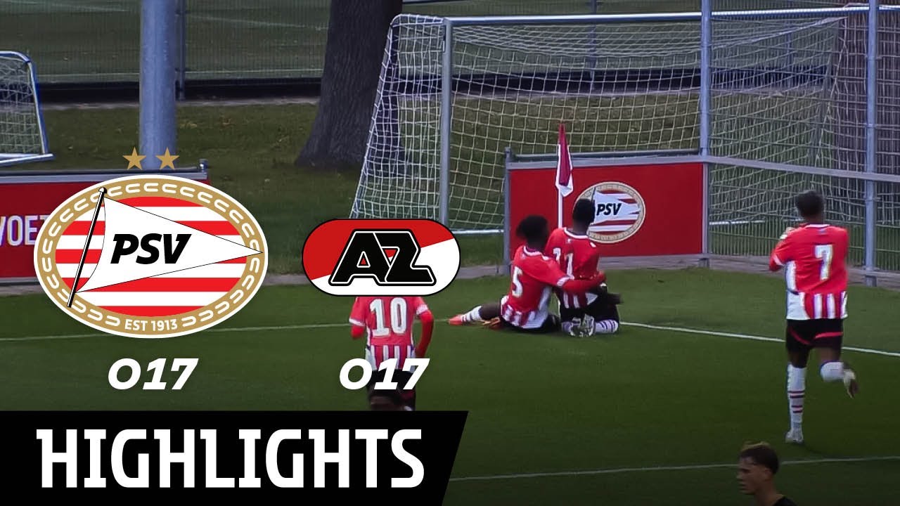 HIGHLIGHTS | PSV O17 boekt een dikke overwinning op AZ O17! 🔥