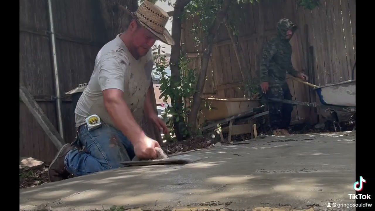 Concrete Slab in Dallas Texas: Future Foundation For A Grilling Cook Shack!