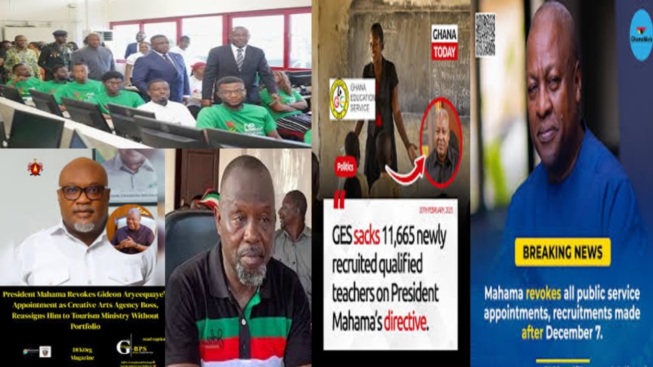 Bawumia take your stone&nbsp;as Mahama Sạcking Employees recruited by NPP as...