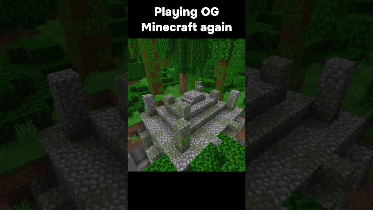 Playing classic Minecraft again hits way too hard #minecraft #nostalgia #throwback