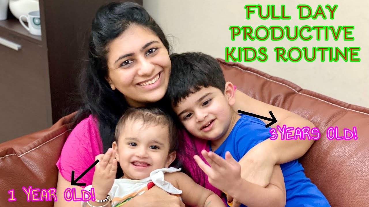 FULL DAY KIDS ROUTINE OF 3YEARS AND 1 YEAR OLD | DAILY ROUTINE OF TODDLER AND A BABY | NIDHI SAGAR