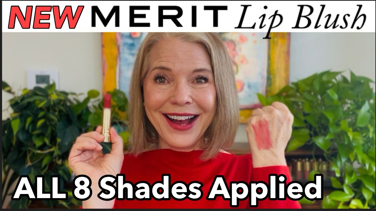 NEW MERIT LIP BLUSH | Swatching & Trying on ALL 8 shades