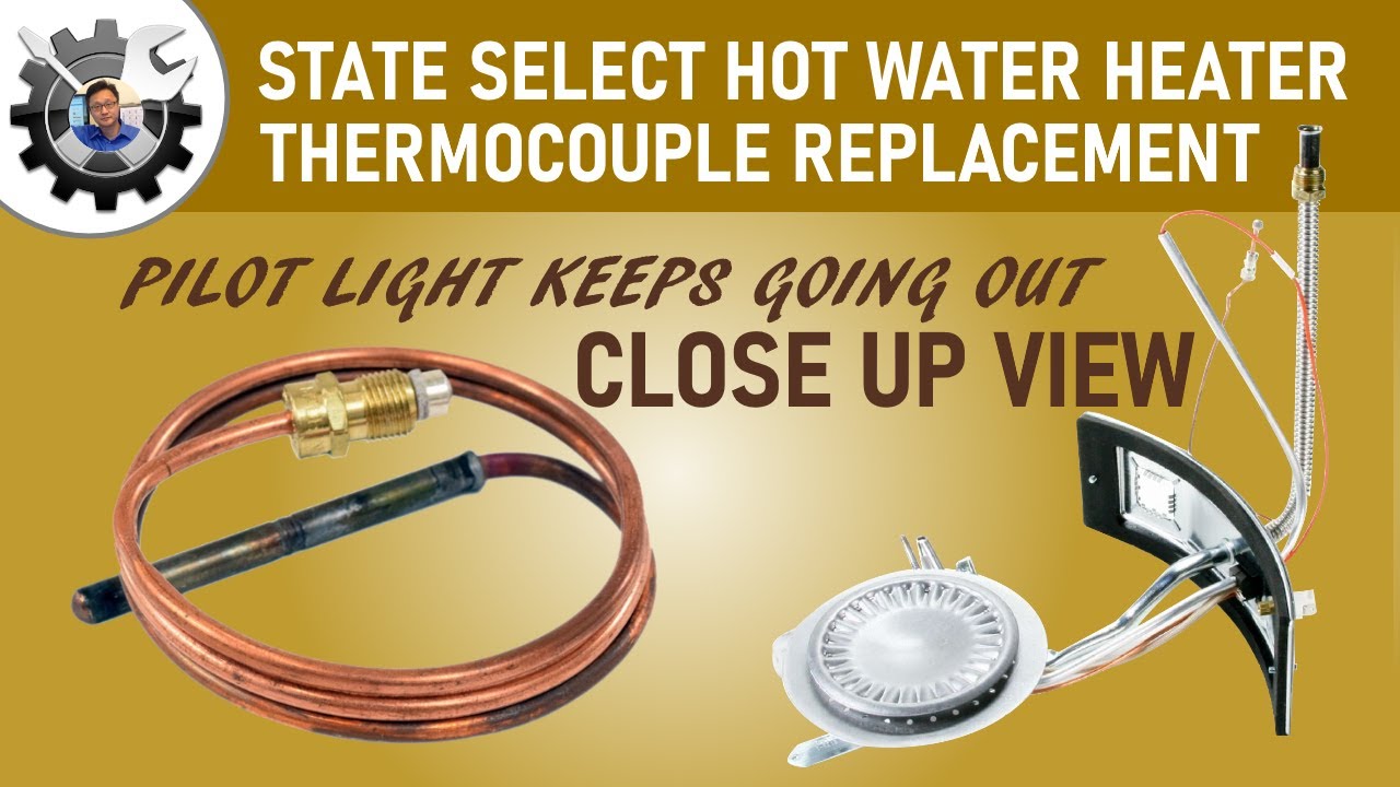 Replace State hot water heater thermocouple