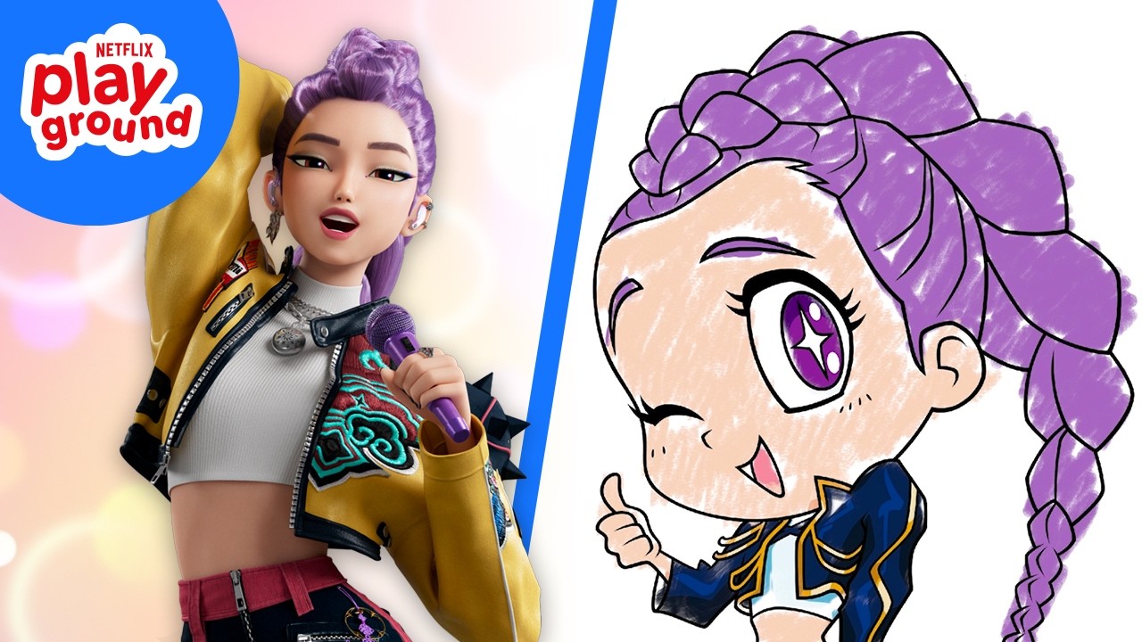 Let&rsquo;s Color with HUNTR/X 🎨 KPop Demon Hunters | Coloring Compilation for Kids | Netflix Playground