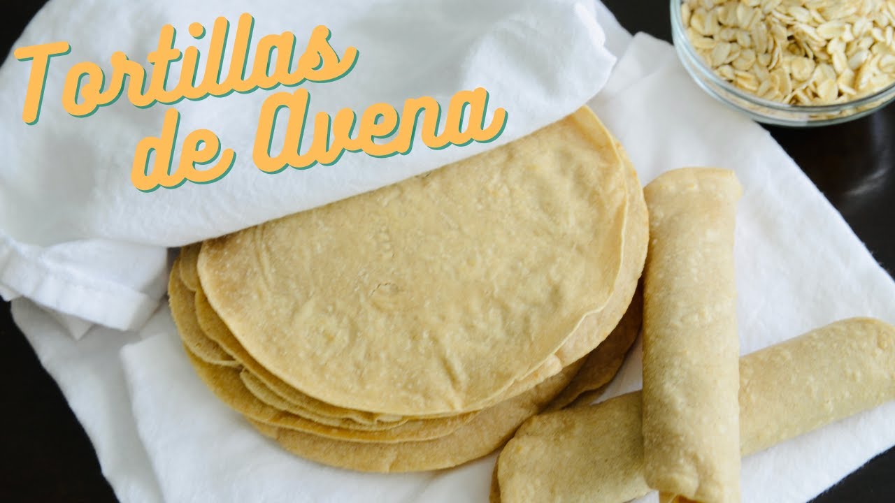 SOLO 3 INGREDIENTES - ¡Como Hacer Unas Saludables Tortillas de Harina de Avena!