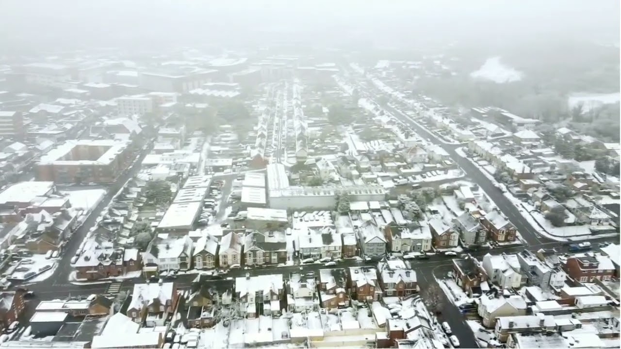 Snow in High Wycombe | Drone Video