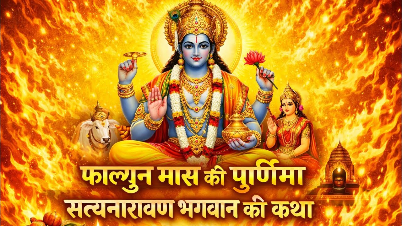 🌼 फाल्गुन पूर्णिमा स्पेशल कथा | सत्यनारायण भगवान की महिमा 🙏आज ही सुनें दिव्य कथा ✨