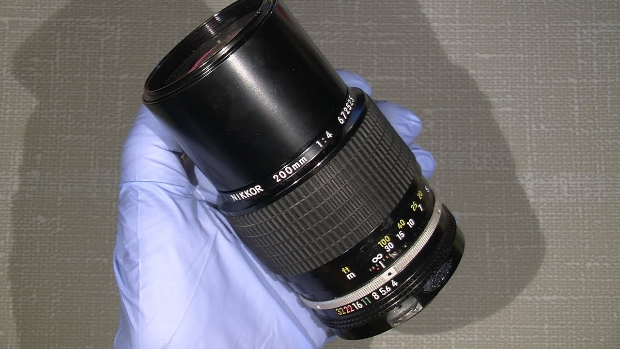 Remove old fungus with Hydrogenperoxid 3% in Nikon Nikkor Pre-Ai 200mm 1:4