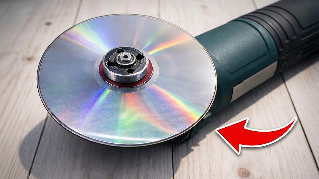 Вставьте компакт-диск в угловую шлифовальную машинку, и вы будете удивлены результатом!