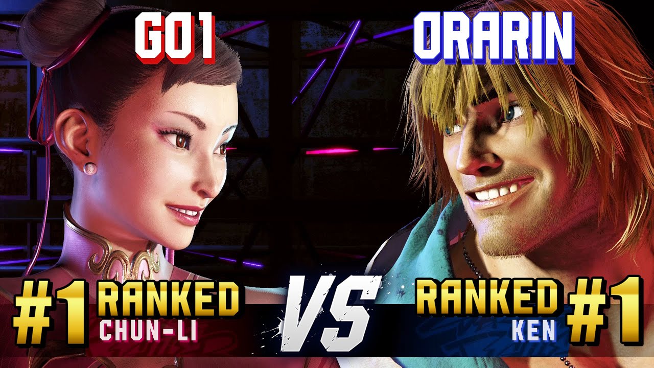 SF6 ▰ GO1 (#1 Ranked Chun-Li) vs ORARIN (#1 Ranked Ken) ▰ High Level Gameplay