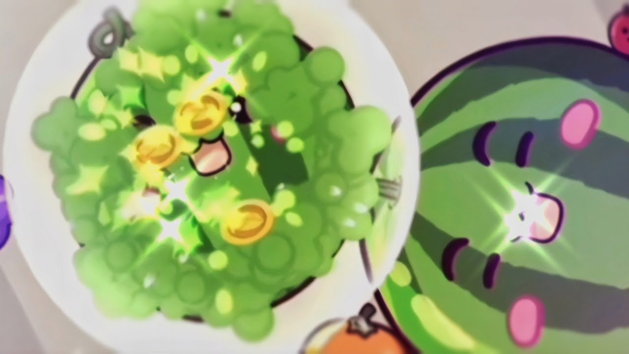 Two watermelon merge
