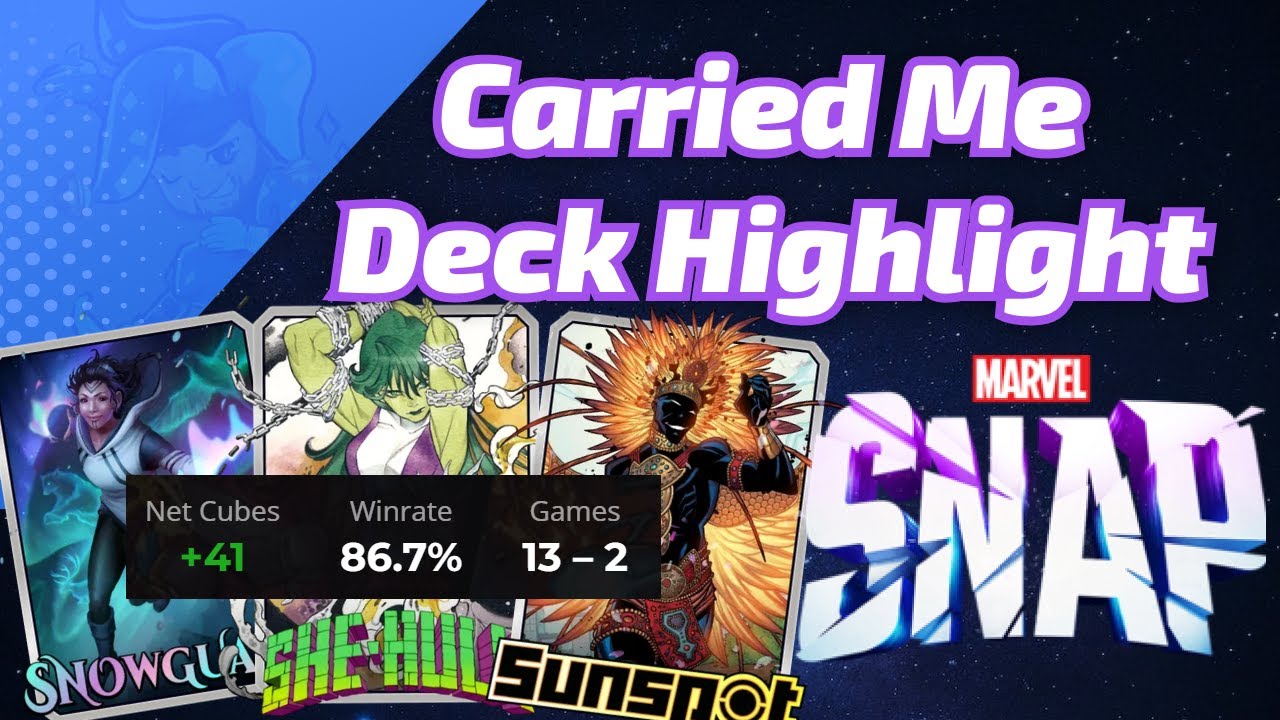 She-Hulk carried me to INFINITE with an 86% win rate! | Marvel SNAP Deck Highlight
