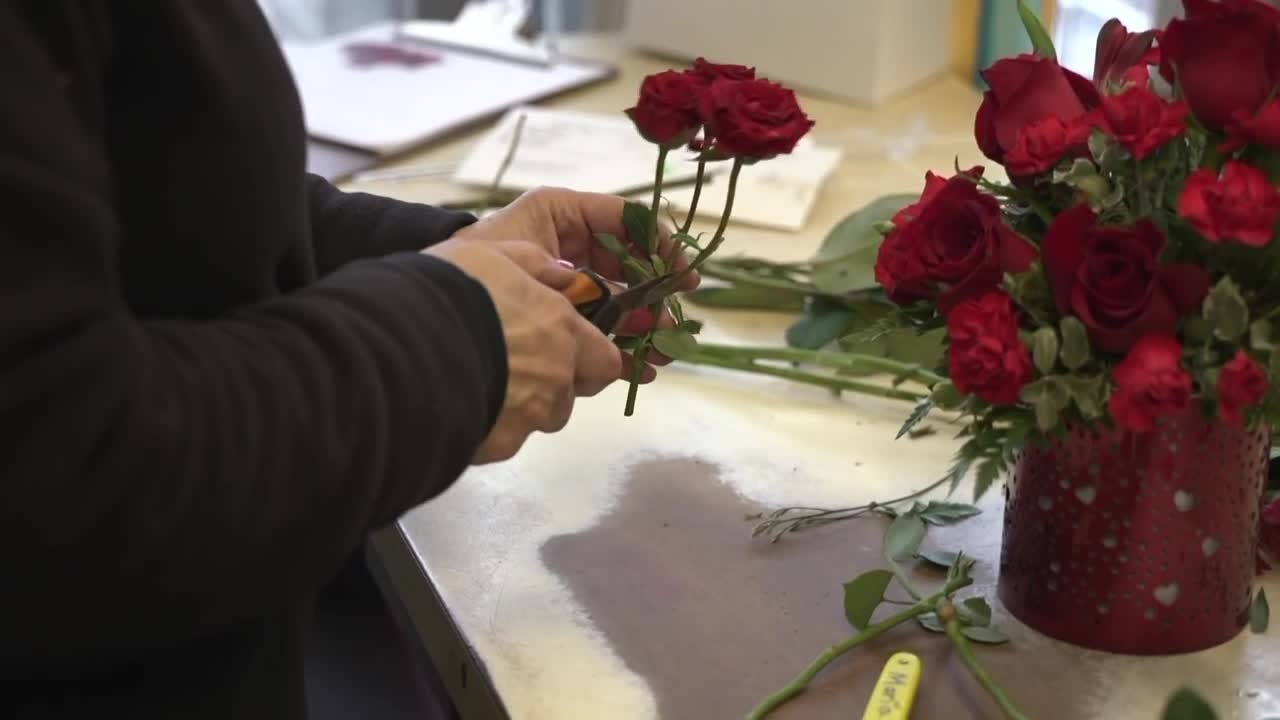 Florists prepare for Valentine's Day