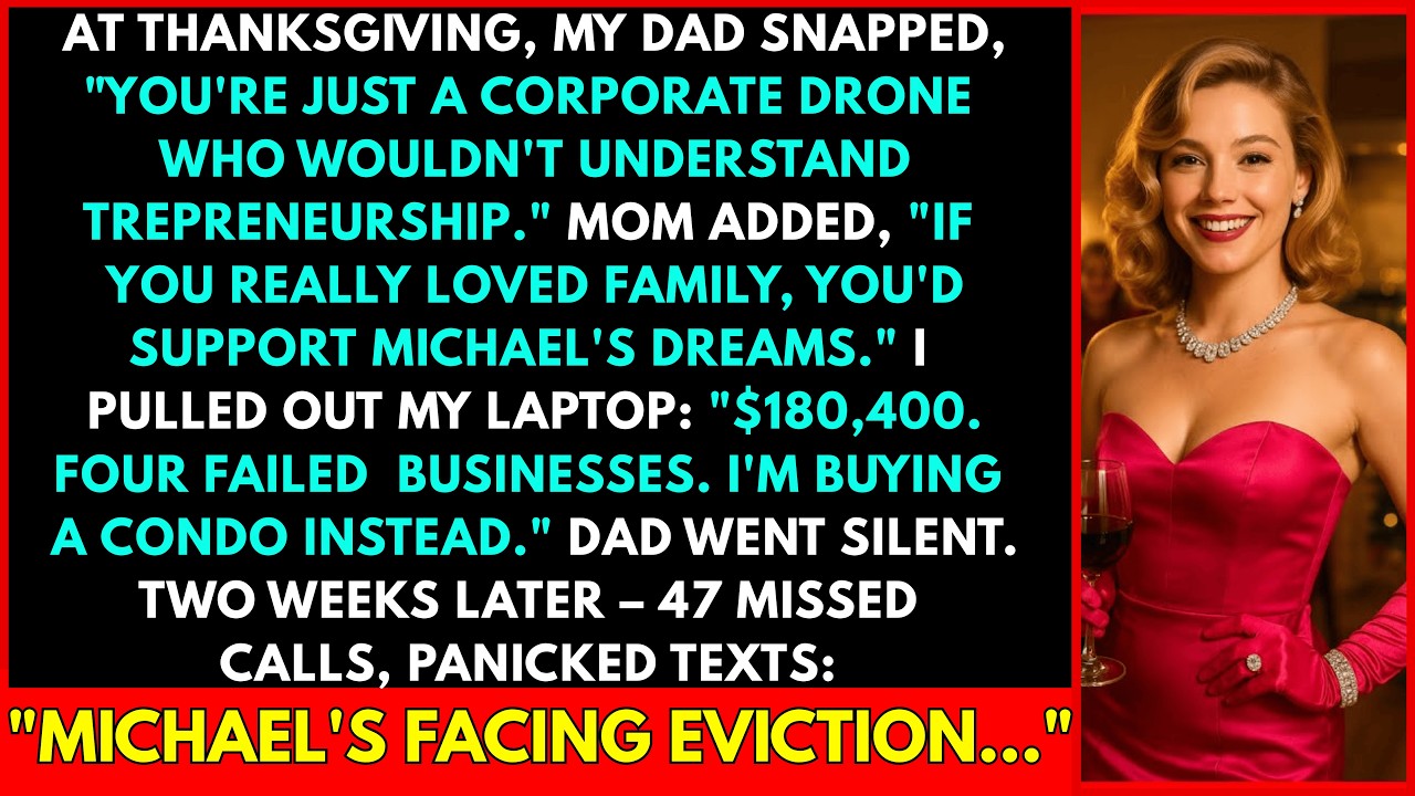 Thanksgiving Dinner Disaster: My Dad Called Me a Corporate Drone… So I Showed Him My $180K Spread...