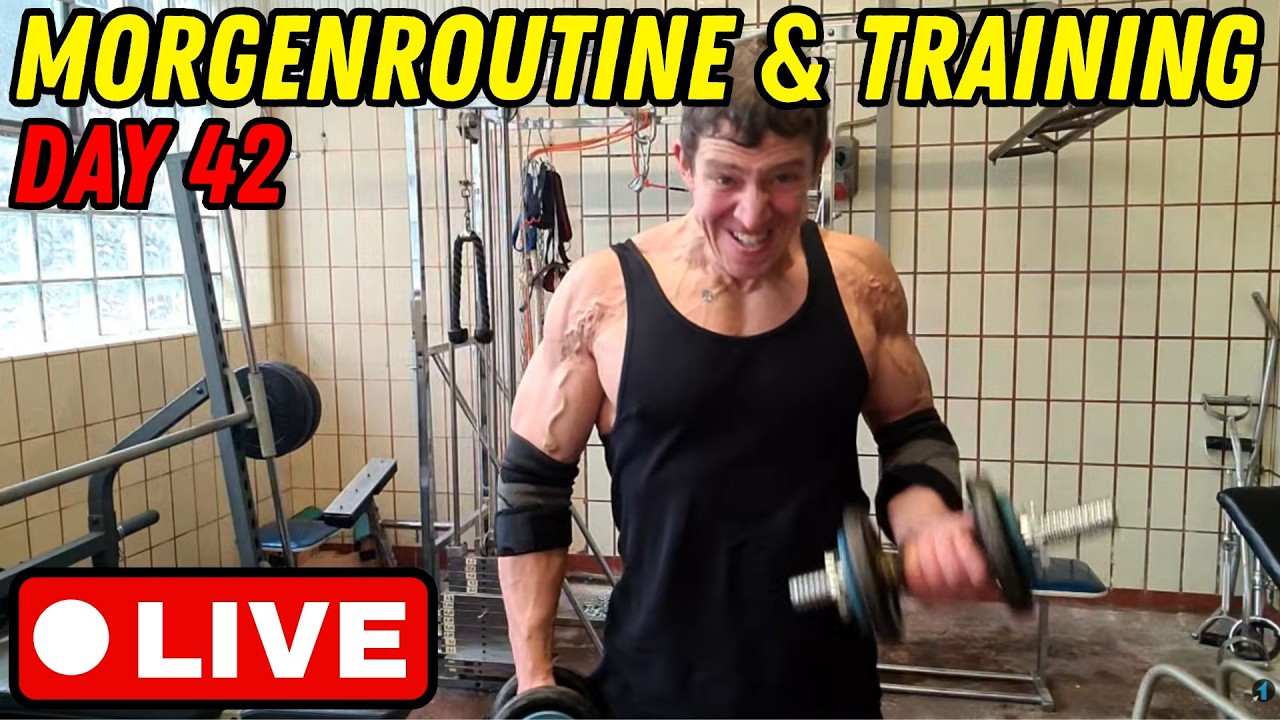 [Live] Morgenroutine & Fitness-training. #highperformance #morgenroutine #monkmode