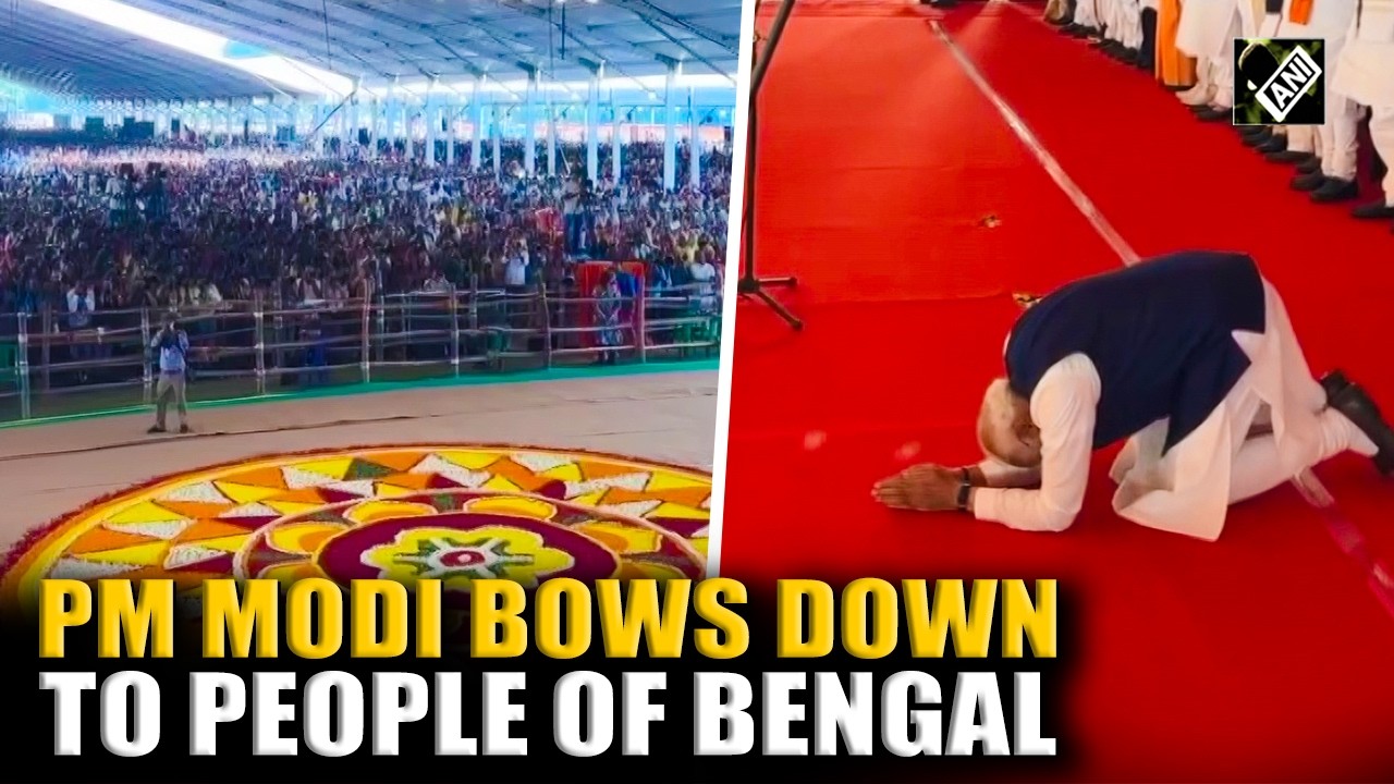 PM Modi bows down to people of Bengal as Suvendu becomes First BJP CM of Bengal