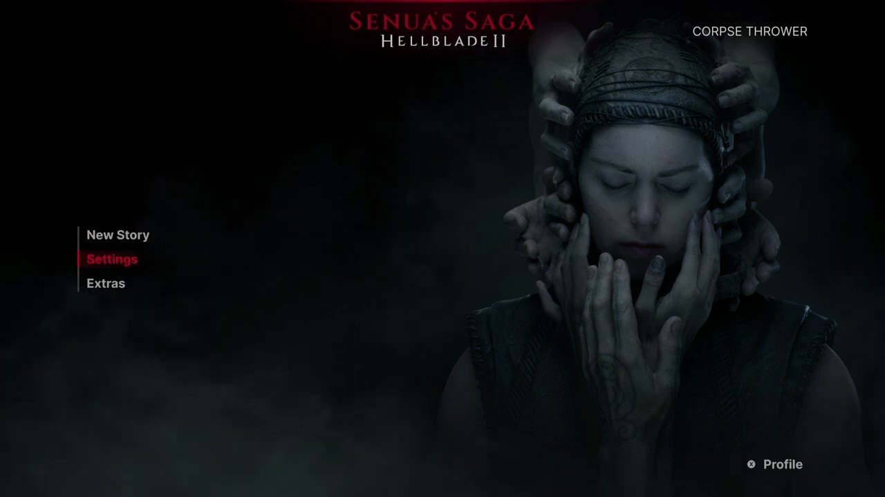 Senua's Saga: Hellblade 2 - Start Up Settings | Gameplay | Controls | Interface | Xbox Series X